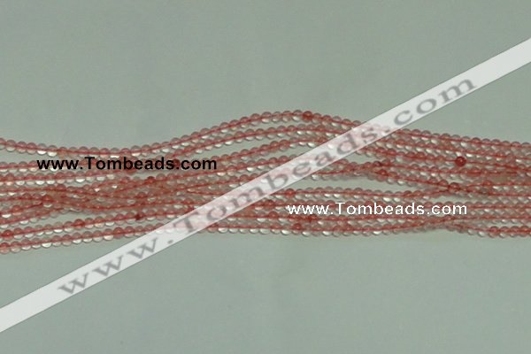 CTG154 15.5 inches 3mm round tiny cherry quartz beads wholesale