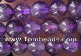 CTG1584 15.5 inches 4mm round amethyst gemstone beads wholesale