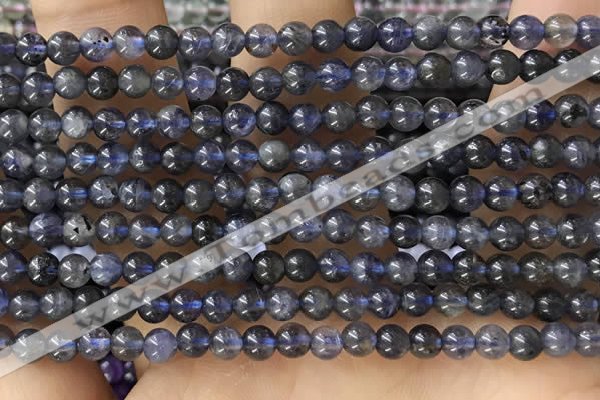 CTG1591 15.5 inches 4mm round iolite gemstone beads wholesale