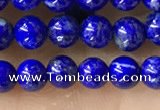 CTG1598 15.5 inches 4mm round lapis lazuli beads wholesale