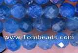 CTG1615 15.5 inches 4mm faceted round tiny apatite beads