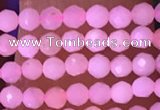 CTG1634 15.5 inches 2.5mm faceted round tiny pink opal beads