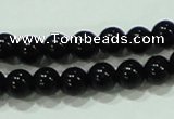 CTG18 15.5 inches 3mm round A grade tiny black agate beads