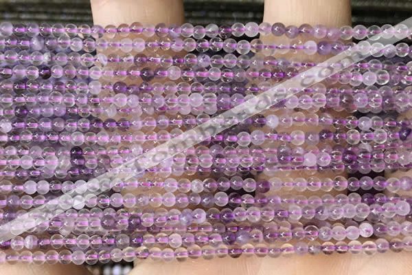 CTG2023 15 inches 2mm,3mm purple fluorite beads