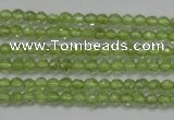 CTG206 15.5 inches 3mm faceted round tiny prehnite gemstone beads