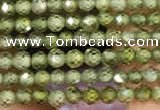 CTG2102 15 inches 2mm faceted round tiny quartz glass beads