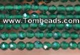 CTG2111 15 inches 2mm faceted round tiny quartz glass beads