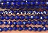 CTG2118 15 inches 2mm faceted round tiny quartz glass beads