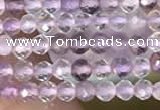 CTG2127 15 inches 2mm,3mm faceted round purple fluorite gemstone beads