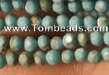 CTG2149 15 inches 2mm,3mm faceted round synthetic turquoise beads