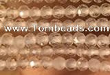 CTG2158 15 inches 2mm,3mm & 4mm faceted round white crystal beads