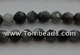 CTG216 15.5 inches 3mm faceted round tiny eagle eye jasper beads