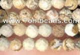 CTG2213 15 inches 2mm,3mm faceted round picture jasper beads