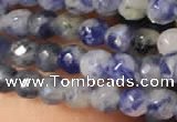 CTG2216 15 inches 2mm,3mm faceted round sodalite gemstone