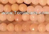 CTG2218 15 inches 2mm,3mm faceted round red aventurine jade beads