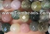 CTG2220 15 inches 2mm,3mm & 4mm faceted round Indian agate beads