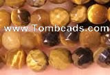 CTG2222 15 inches 2mm,3mm faceted round yellow tiger eye beads