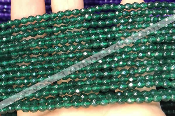 CTG2225 15 inches 2mm,3mm faceted round candy jade beads