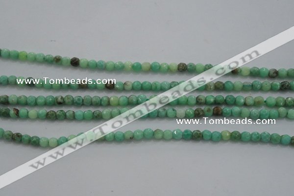CTG225 15.5 inches 3mm faceted round tiny grass agate beads