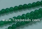 CTG23 15.5 inches 3mm round tiny green agate beads wholesale