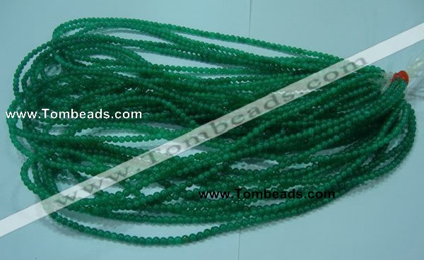 CTG23 15.5 inches 3mm round tiny green agate beads wholesale