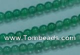 CTG24 15.5 inch 3mm round tiny pale green agate beads wholesale