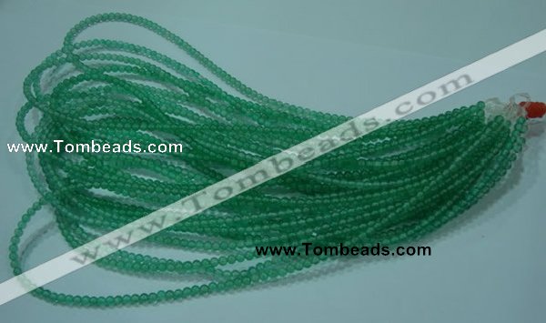 CTG24 15.5 inch 3mm round tiny pale green agate beads wholesale