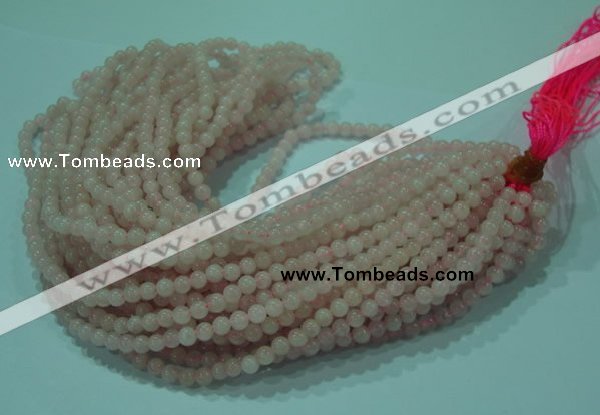 CTG26 15.5 inches 4mm round tiny rose quartz beads wholesale