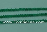 CTG28 15.5 inches 2mm faceted round green agate beads wholesale