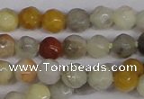 CTG300 15.5 inches 3mm faceted round ting crazy lace agate beads