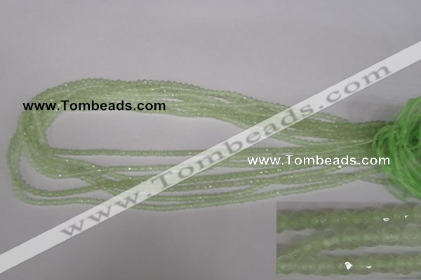 CTG302 15.5 inches 3mm faceted round ting prehnite agate beads