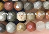 CTG3551 15.5 inches 4mm faceted round imperial jasper beads