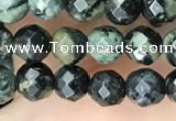 CTG3561 15.5 inches 4mm faceted round kambaba jasper beads