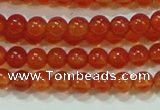 CTG37 15.5 inches 2mm round grade A tiny red agate beads wholesale