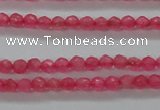 CTG402 15.5 inches 2mm faceted round tiny dyed candy jade beads