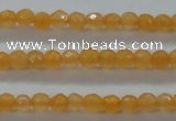 CTG407 15.5 inches 2mm faceted round tiny dyed candy jade beads