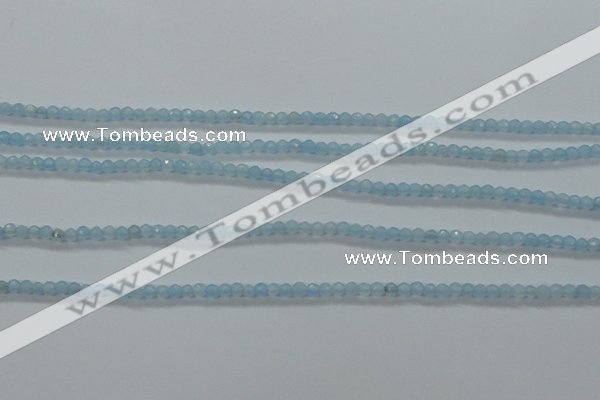 CTG408 15.5 inches 2mm faceted round tiny dyed candy jade beads