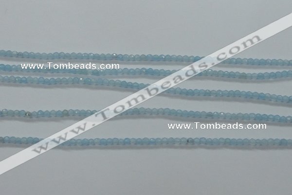 CTG408 15.5 inches 2mm faceted round tiny dyed candy jade beads