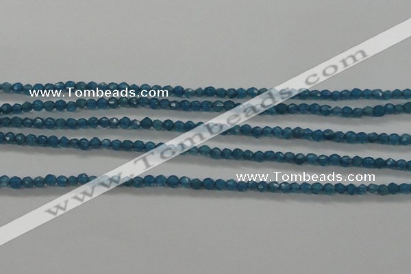 CTG410 15.5 inches 2mm faceted round tiny dyed candy jade beads