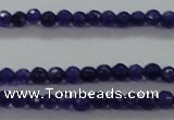 CTG411 15.5 inches 2mm faceted round tiny dyed candy jade beads