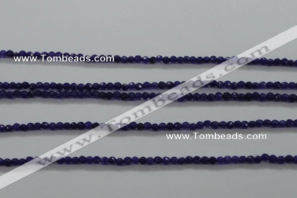 CTG411 15.5 inches 2mm faceted round tiny dyed candy jade beads