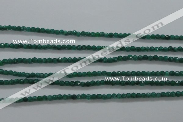 CTG414 15.5 inches 2mm faceted round tiny dyed candy jade beads