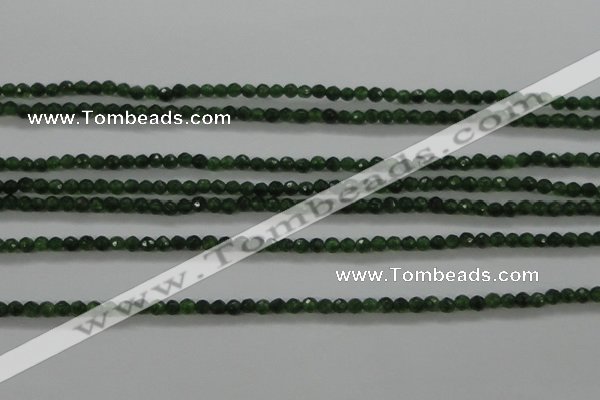 CTG417 15.5 inches 2mm faceted round tiny dyed candy jade beads