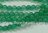 CTG42 15.5 inches 2mm round grade A tiny green agate beads wholesale