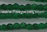 CTG422 15.5 inches 3mm faceted round tiny dyed candy jade beads