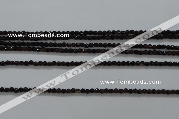 CTG426 15.5 inches 2mm faceted round tiny agate gemstone beads