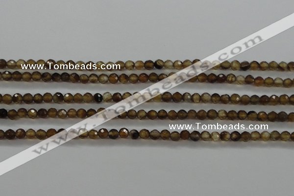 CTG427 15.5 inches 3mm faceted round tiny agate gemstone beads