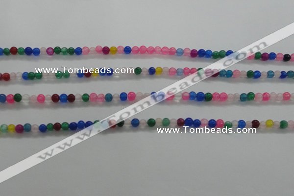 CTG438 15.5 inches 2mm round tiny dyed candy jade beads wholesale