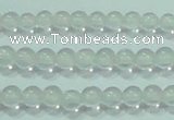 CTG44 15.5 inches 2mm round tiny white crystal beads wholesale
