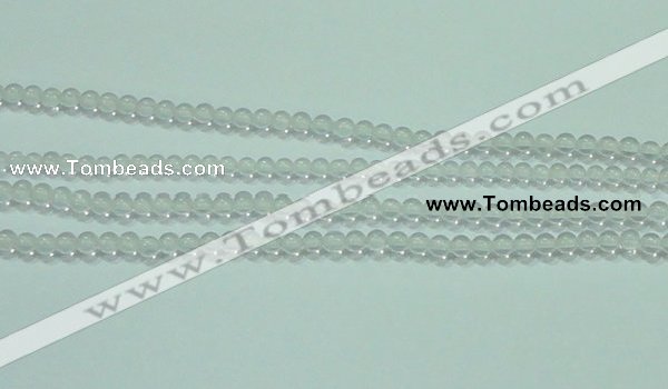 CTG44 15.5 inches 2mm round tiny white crystal beads wholesale